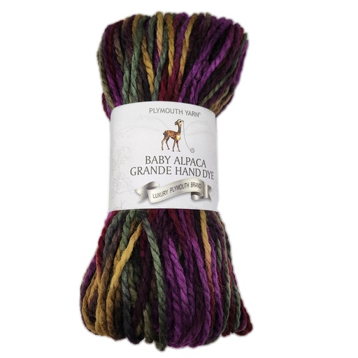 [BAG HD0002] Plymouth Baby Alpaca Grande Hand Dye Burgandy Mix 02 (discontinued)