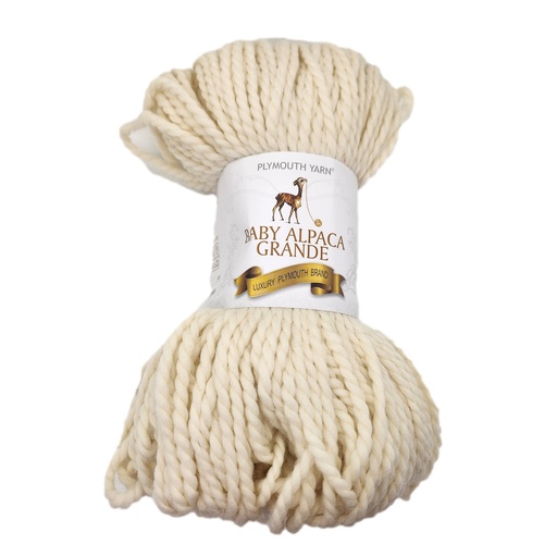 [BAG 0100] Plymouth Baby Alpaca Grande Natural 100