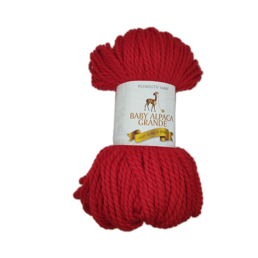 [BAG 2060] Plymouth Baby Alpaca Grande Red 2060