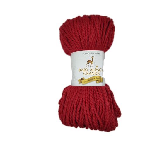[BAG 2050] Plymouth Baby Alpaca Grande Scarlet 2050