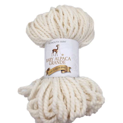 [BAG 0501] Plymouth Baby Alpaca Grande Winter White 501