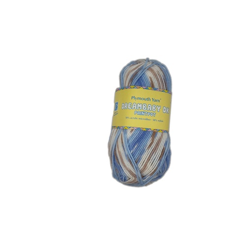 [DRE DKPP1415] Plymouth Dreambaby DK Paintpot  Blue/Tan Multi 1415