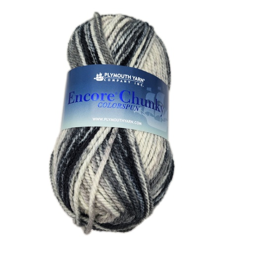 [ENC CC7802] Plymouth Encore Chunky Colorspun Greys Mix 7802
