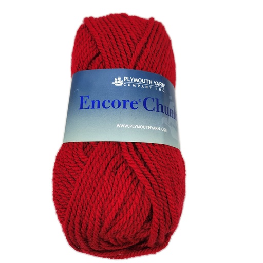 [ENC CH9601] Plymouth Encore Chunky Dark Red 9601