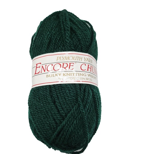 [ENC CH0204] Plymouth Encore Chunky Forrest Green 204