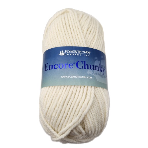 [ENC CH0146] Plymouth Encore Chunky Winter White 146