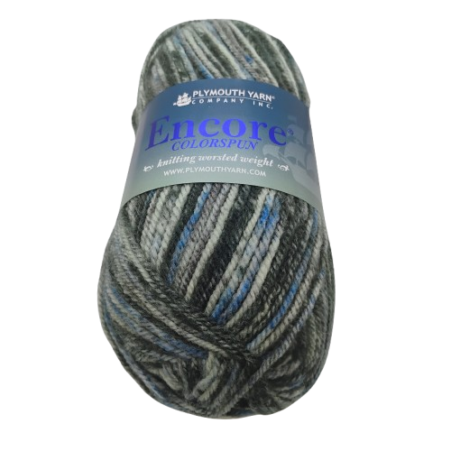 [ENC C8002] Plymouth Encore Colorspun Blues 8002
