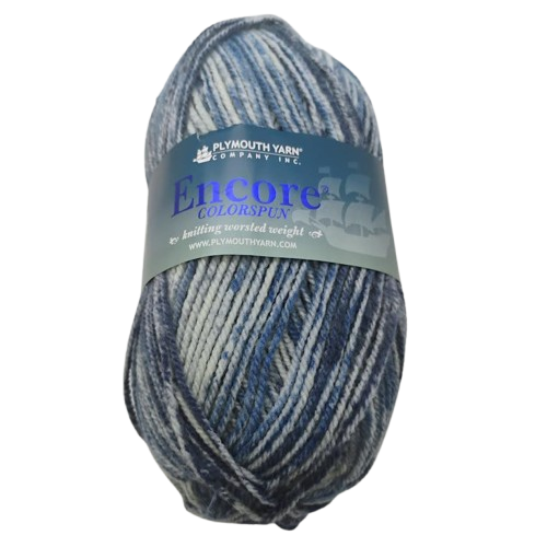 [ENC C7201] Plymouth Encore Colorspun Denim Spray 7201