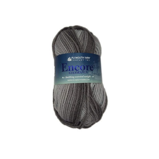 [ENC C7656] Plymouth Encore Colorspun Grey Ombre 7656