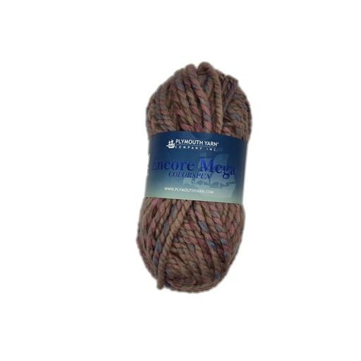 [ENC MC7168] Plymouth Encore Mega Colorspun Taupe Pink Blue 7168