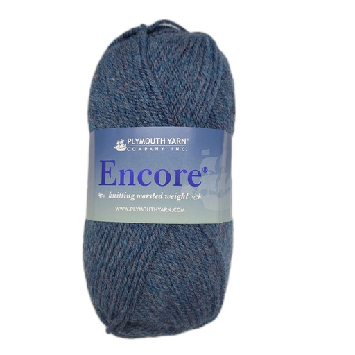 [ENC 0658] Plymouth Encore Worsted Bluebell Mix 658