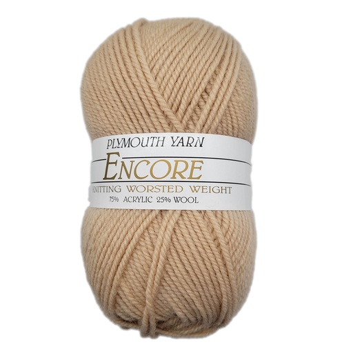 [ENC 2764] Plymouth Encore Worsted Champagne 2764 (discontinued)