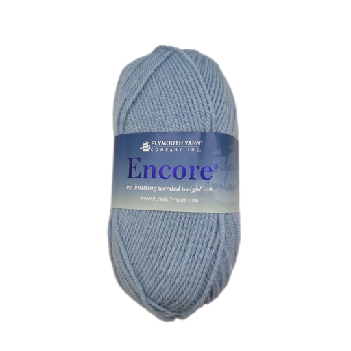 [ENC 0514] Plymouth Encore Worsted Lt Wedgewood 514