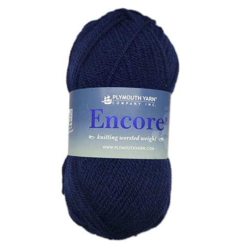 [ENC 0848] Plymouth Encore Worsted Navy Blue 848