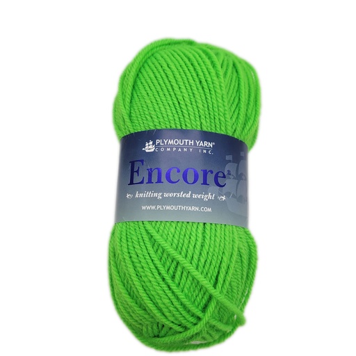 [ENC 0477] Plymouth Encore Worsted Neon Green 477