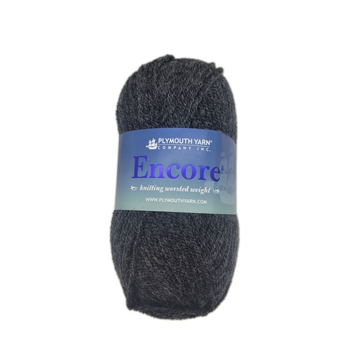 [ENC 0520] Plymouth Encore Worsted Night Grey Heather 520