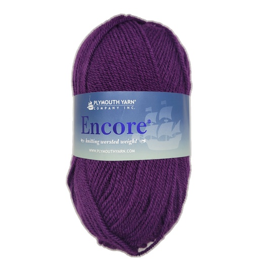 [ENC 0158] Plymouth Encore Worsted Purple Amethyst 158