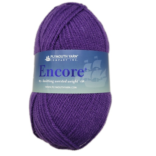 [ENC 1606] Plymouth Encore Worsted Purple Bell 1606