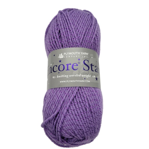 [ENC SG033] Plymouth Encore Worsted Starz Med Lavender G033 