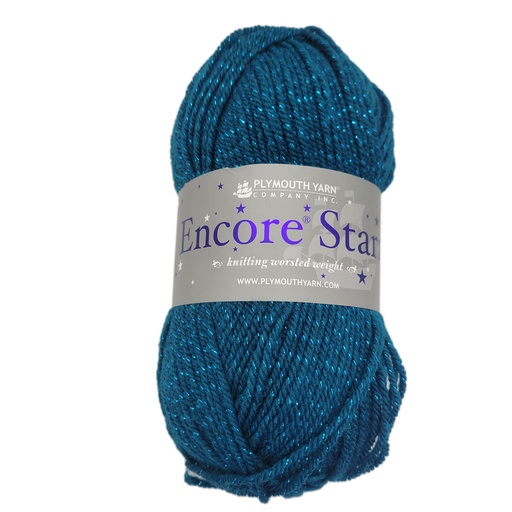 [ENC SG157] Plymouth Encore Worsted Starz Teal G157 