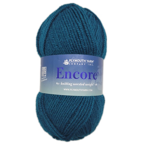 [ENC 0157] Plymouth Encore Worsted Teal Topaz 157