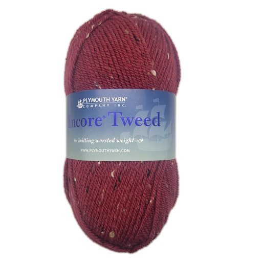 [ENC T0212] Plymouth Encore Worsted Tweed Brick 0212