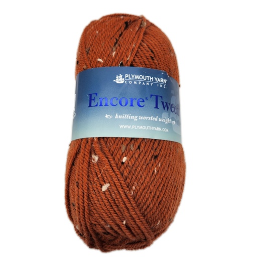 [ENC T0456] Plymouth Encore Worsted Tweed Spiced Pumpkin T456