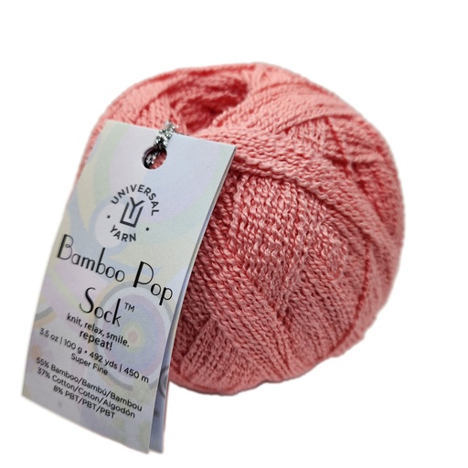 [BPO S0604] Universal Bamboo Pop Sock Solid Strawberry 604