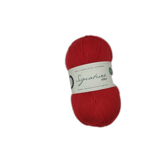 [SIG 0510] West Yorkshire Spinners Signature 4 Ply Cayenne Pepper 510
