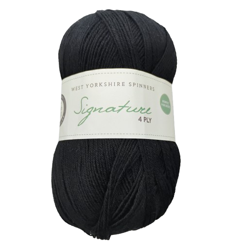[SIG 0099] West Yorkshire Spinners Signature 4 Ply Liquorice 99