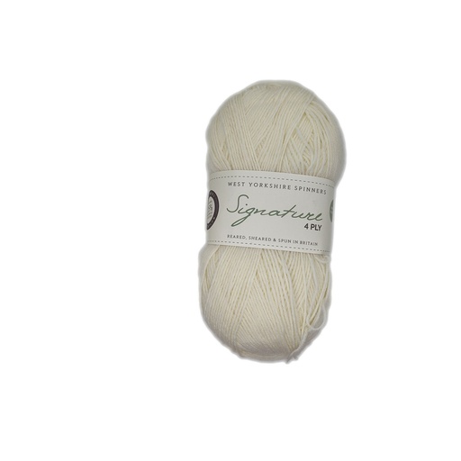 [SIG 0011] West Yorkshire Spinners Signature 4 Ply Marshmallow 11