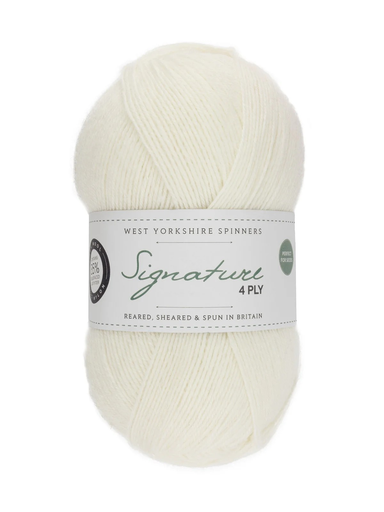 [SIG 0011] West Yorkshire Spinners Signature 4 Ply Marshmallow 11