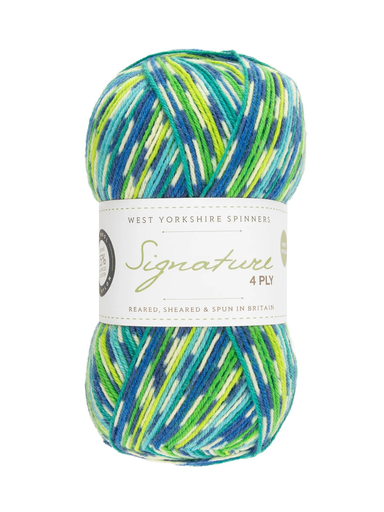 [SIG 0851] West Yorkshire Spinners Signature 4 Ply Country Birds Collection Peacock 851
