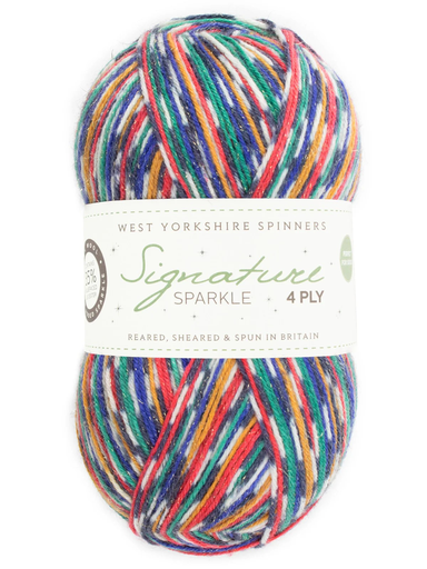 [SIG 1166] West Yorkshire Spinners Signature 4 Ply Christmas Collection Nutcracker Sparkle 1166