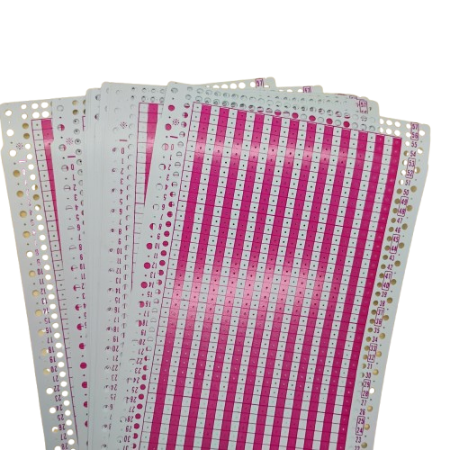[42SIL12464947] Blank Punch Cards 9mm (12 Stitch Bulky)