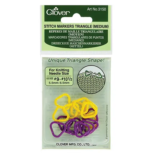 [CLO 3150] Clover Triangle Stitch Markers Md 3150