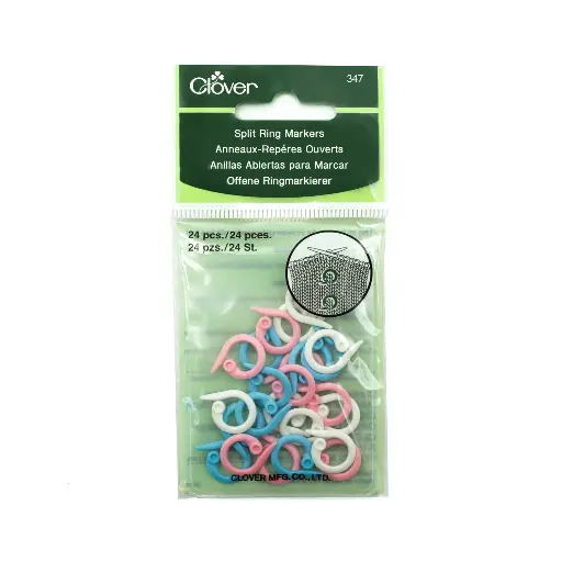 [CLO 0347] Clover Split Ring Markers 347