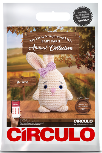 [BUNNY] Circulo Amigurumi Kit Baby Farm Animal Collection Bunny