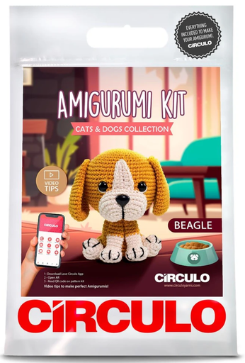 [BEAGLE] Circulo Amigurumi Kit Cats and Dogs Beagle