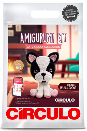 [FRENCH BULLDOG] Circulo Amigurumi Kit Cats and Dogs French Bulldog