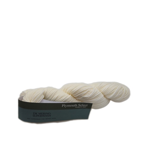 [DMS 1000] Plymouth DK Merino Superwash White 1000