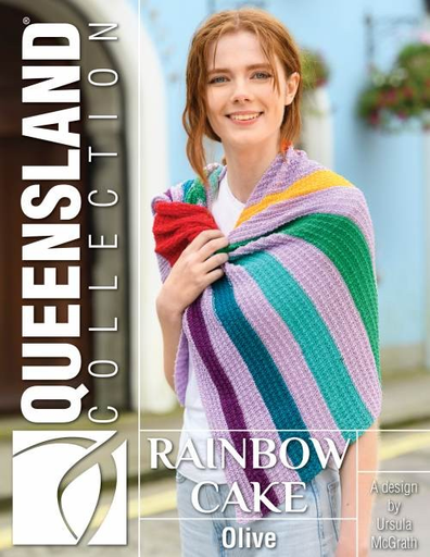 [BK QC162-01] Queensland Collection Rainbow Cake Olive QC162-01 (Knit)