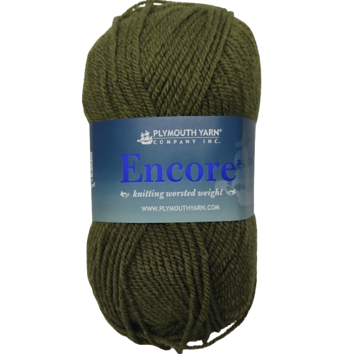 [ENC 9863] Plymouth Encore Worsted Pesto 9863