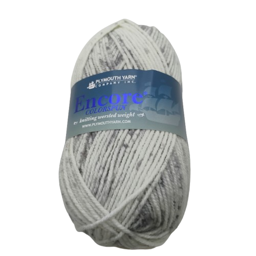 [ENC C7200] Plymouth Encore Colorspun Gray Spray 7200