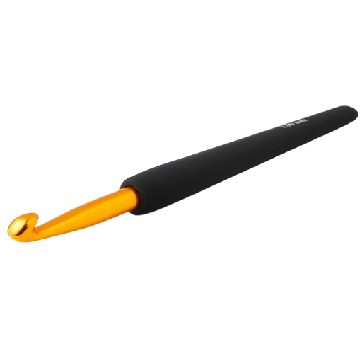 [KPAGB12.25] KnitPro Aluminum Gold Soft Grip Crochet Hook B-1 (2.25mm) 