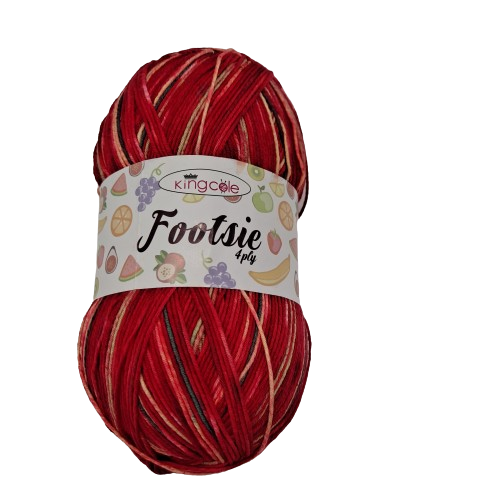 [FOO 4906] King Cole Footsie 4 Ply Christmas Fruit 4906