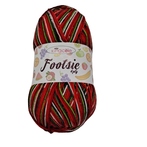 [FOO 4905] King Cole Footsie 4 Ply Watermelon 4905