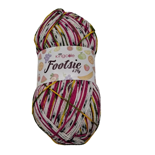 [FOO 4914] King Cole Footsie 4 Ply Dragon Fruit 4914