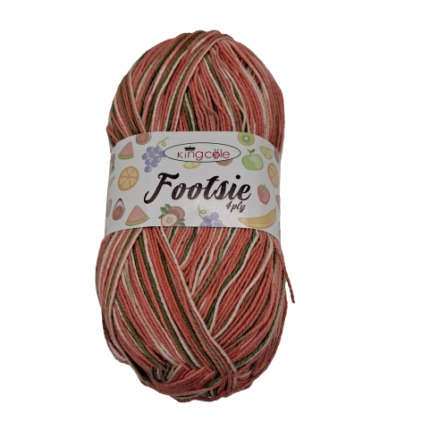 [FOO 4912] King Cole Footsie 4 Ply Cantaloupe 4912