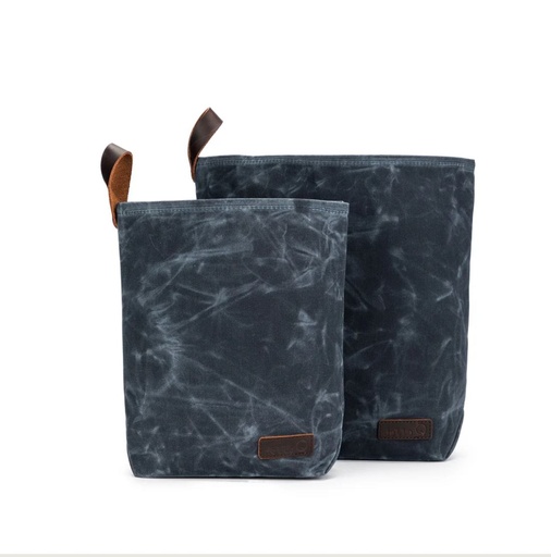 [KNIT SACKS BLUE] della Q Maker's Knit Sacks Dark Blue Grey (Set of 2)